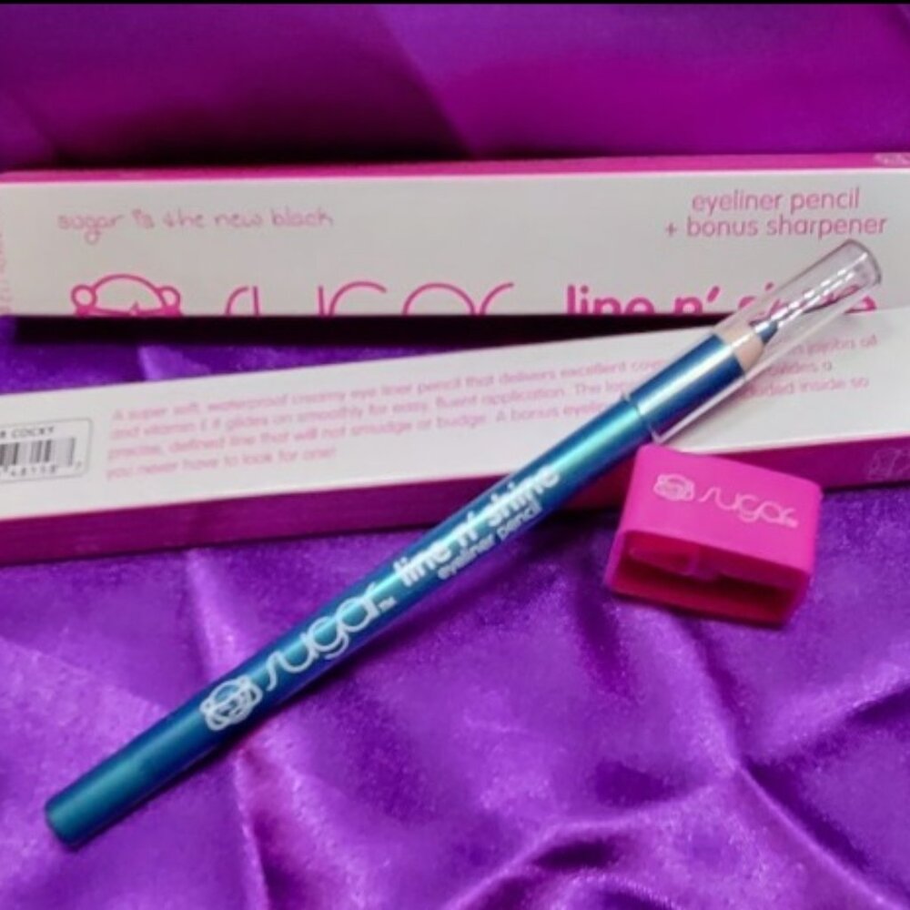 Sugar Line n Shine Eyeliner Pencil +sharpener - Never Cocky (Teal) - Lot of 2